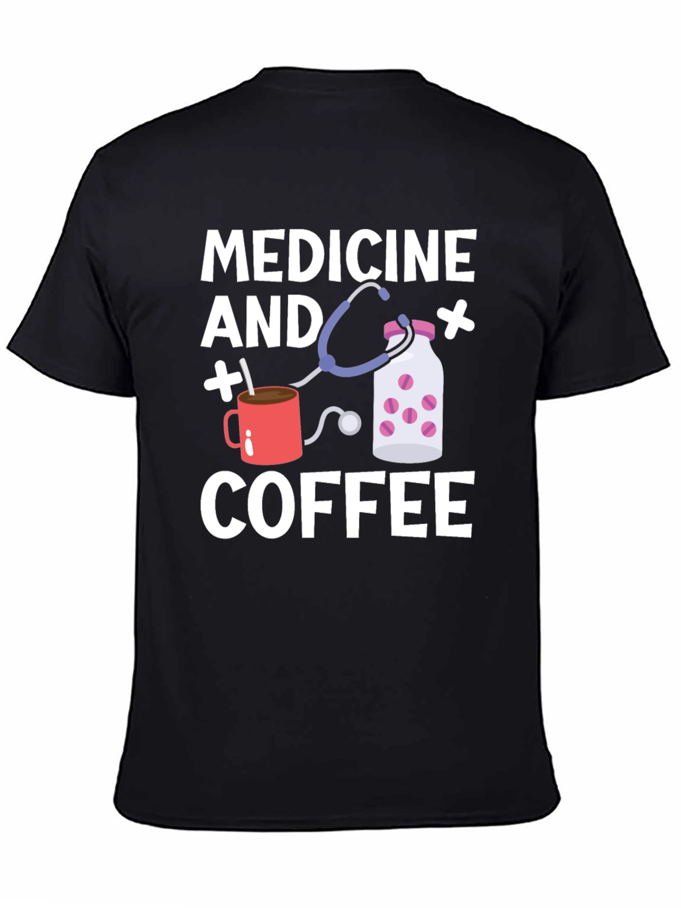 Medicine and Coffee Graphic Tee