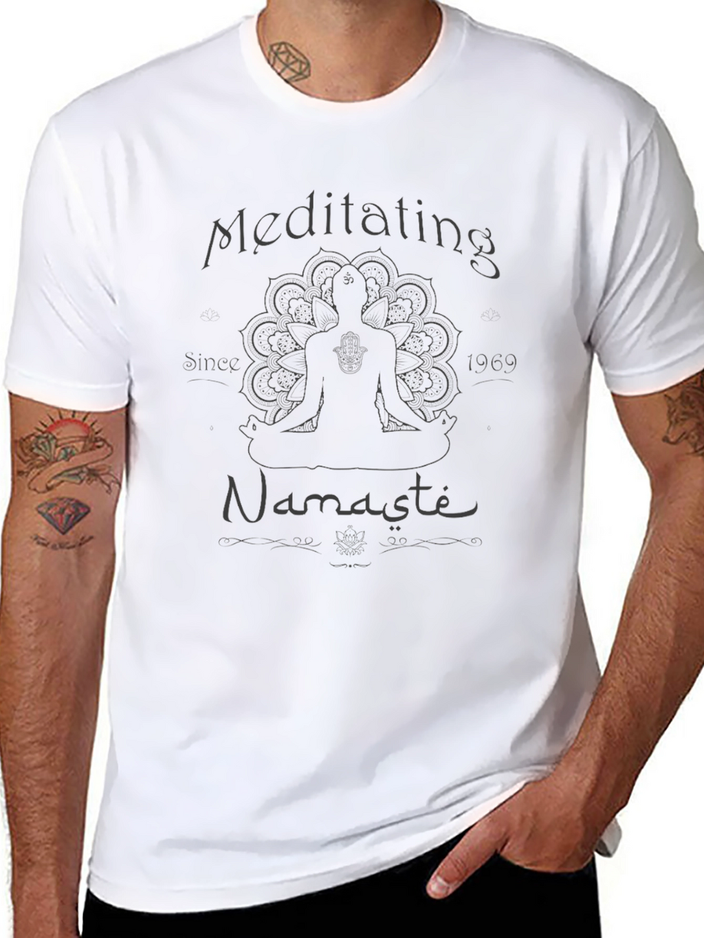 Meditating Since 1969 Namaste T-Shirt