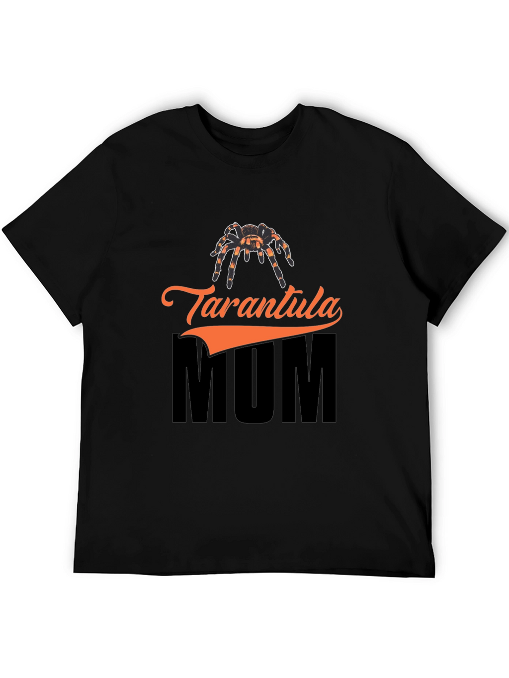 Tarantula Mum Graphic T-Shirt - Black Cotton Tee