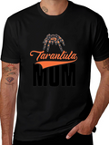 Tarantula Mum Graphic T-Shirt - Black Cotton Tee