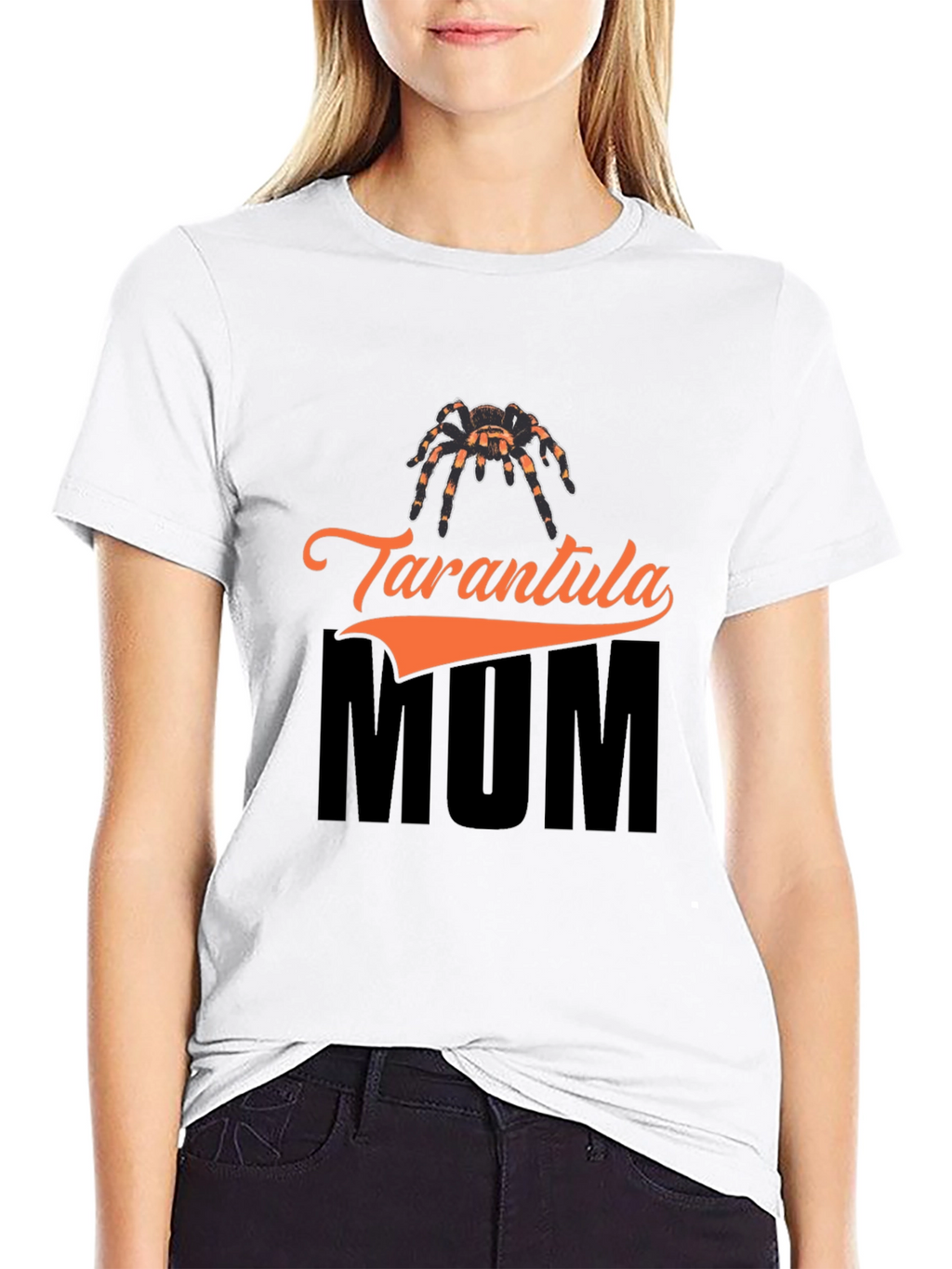 Tarantula Mum Graphic T-Shirt - Black Cotton Tee