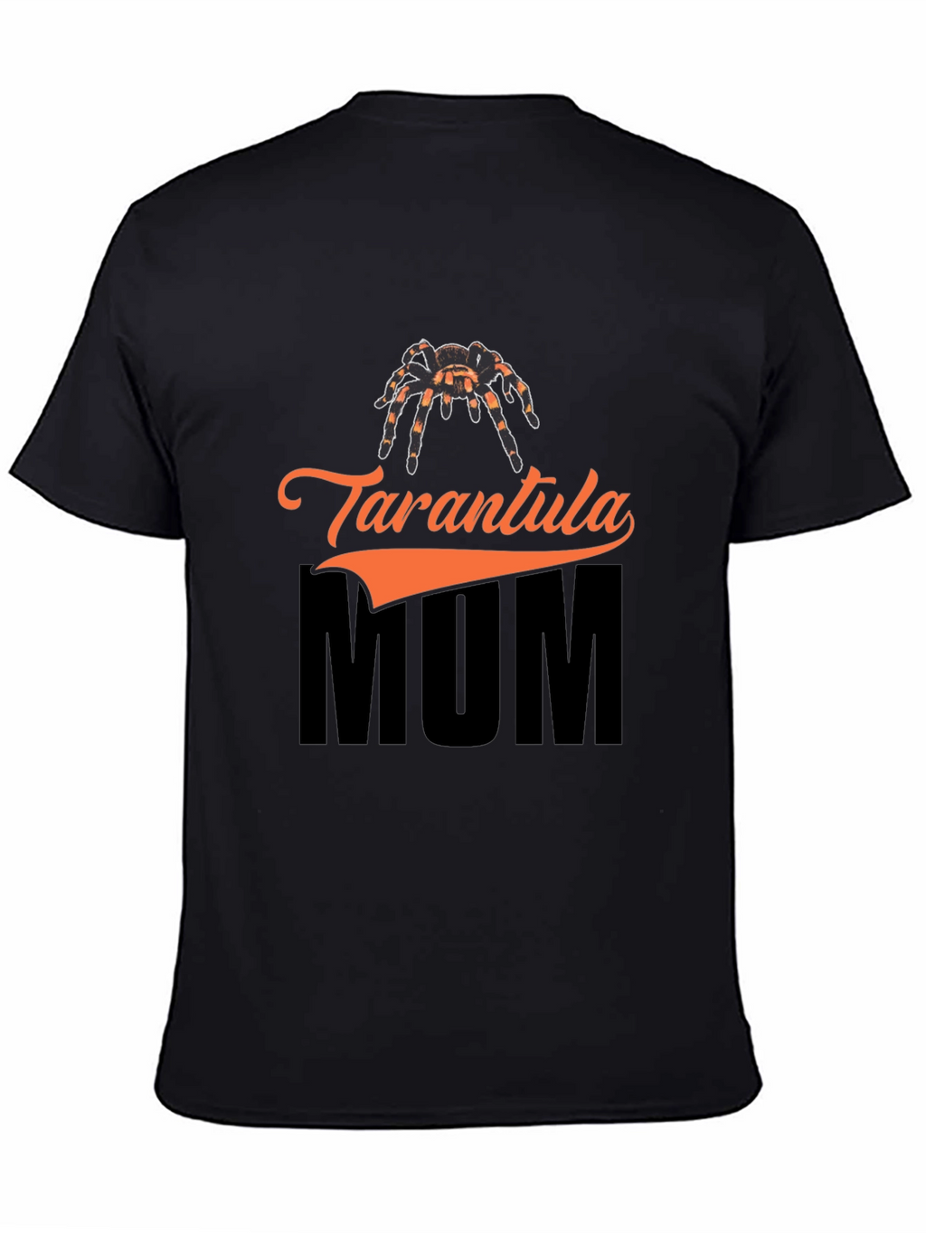 Tarantula Mum Graphic T-Shirt - Black Cotton Tee