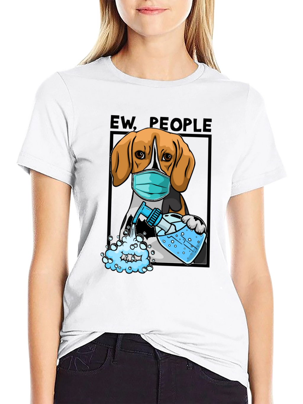 “Ew, People” Beagle T-Shirt – Funny Dog Lover Graphic Tee