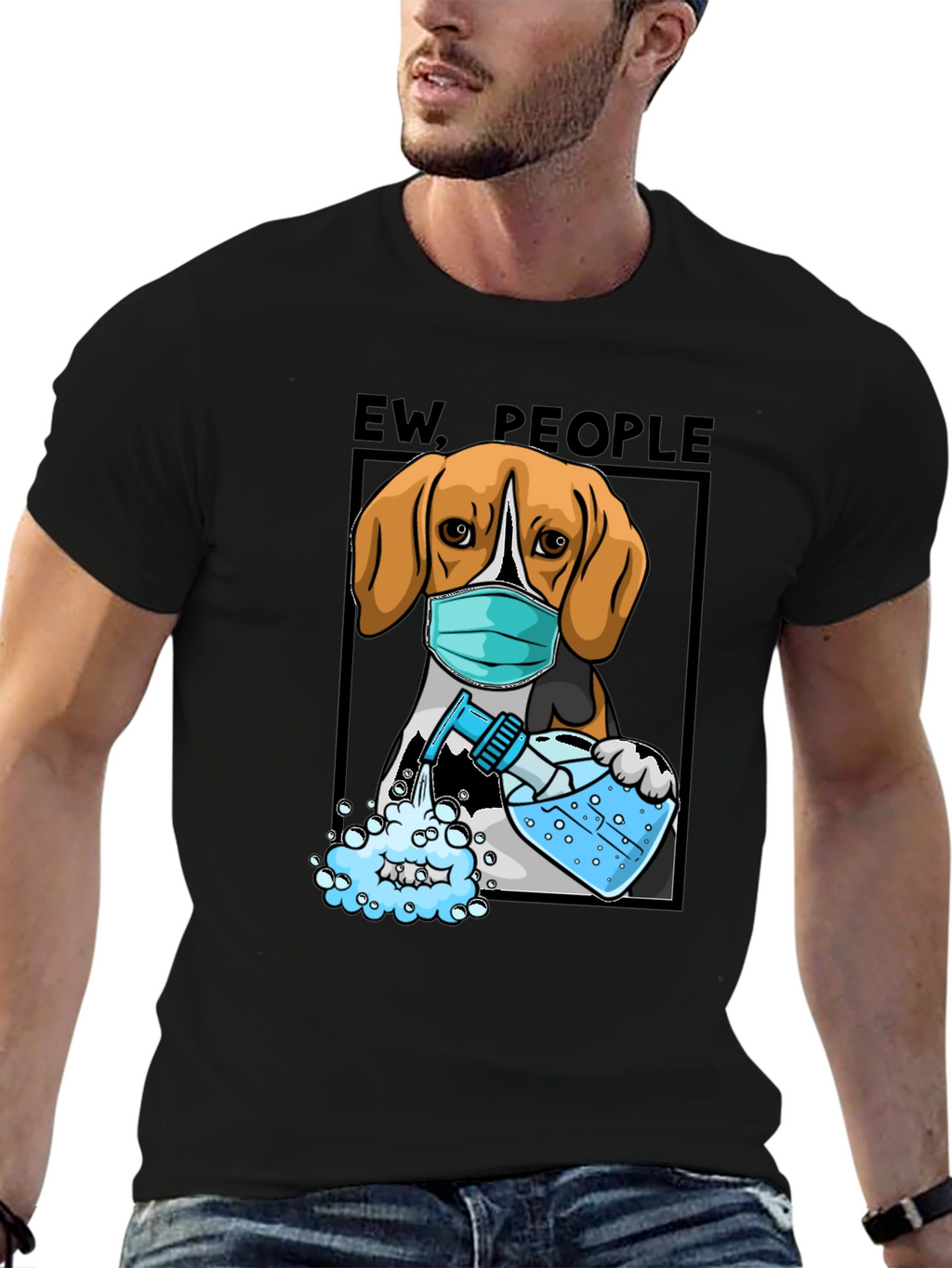 “Ew, People” Beagle T-Shirt – Funny Dog Lover Graphic Tee