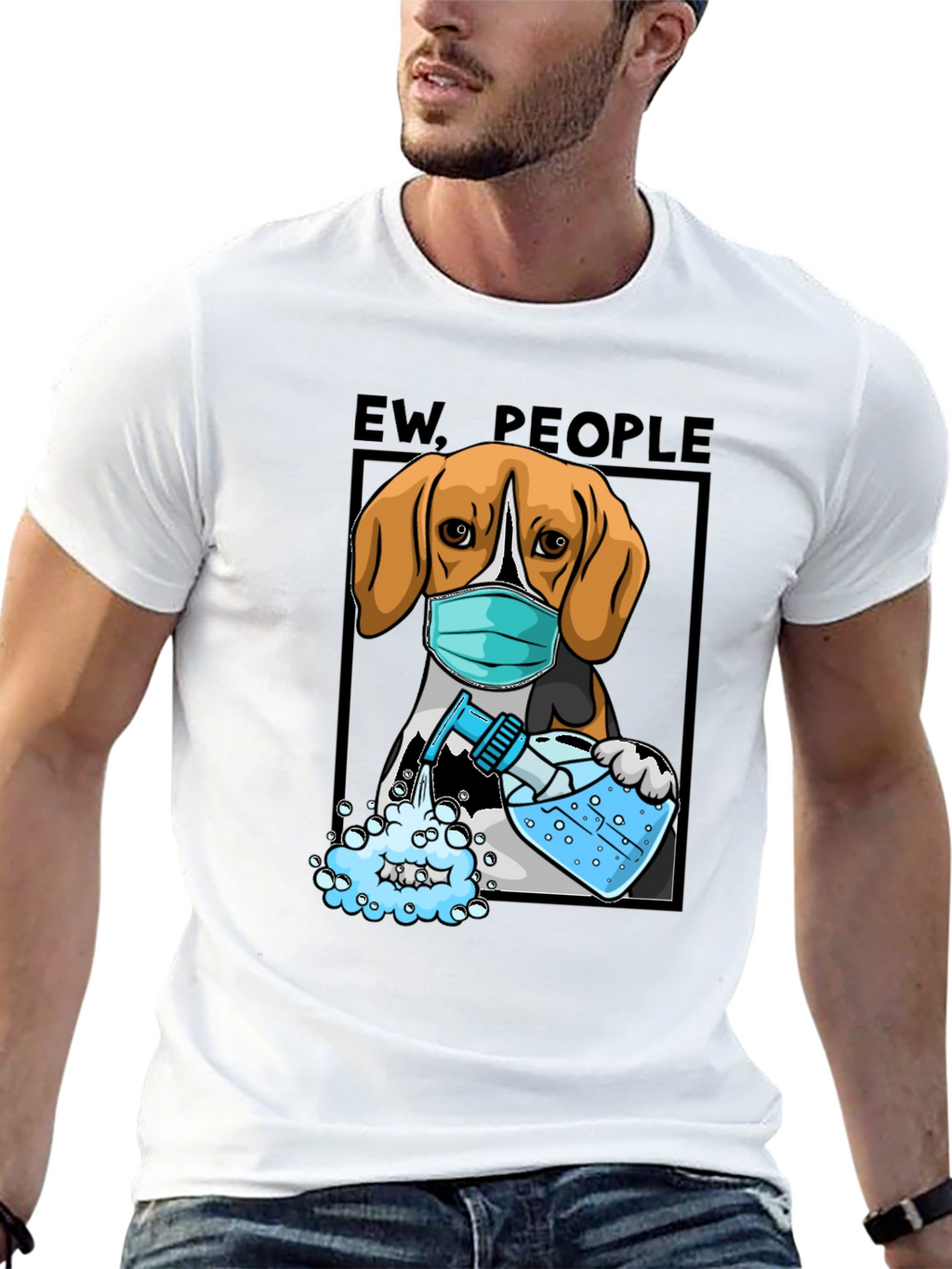 “Ew, People” Beagle T-Shirt – Funny Dog Lover Graphic Tee