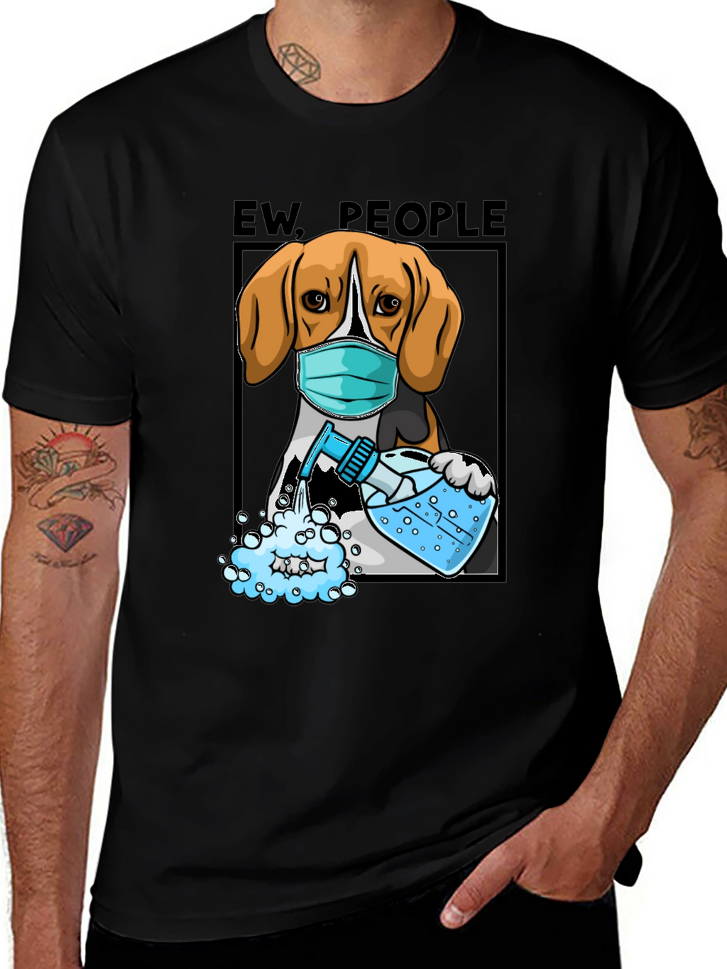 “Ew, People” Beagle T-Shirt – Funny Dog Lover Graphic Tee