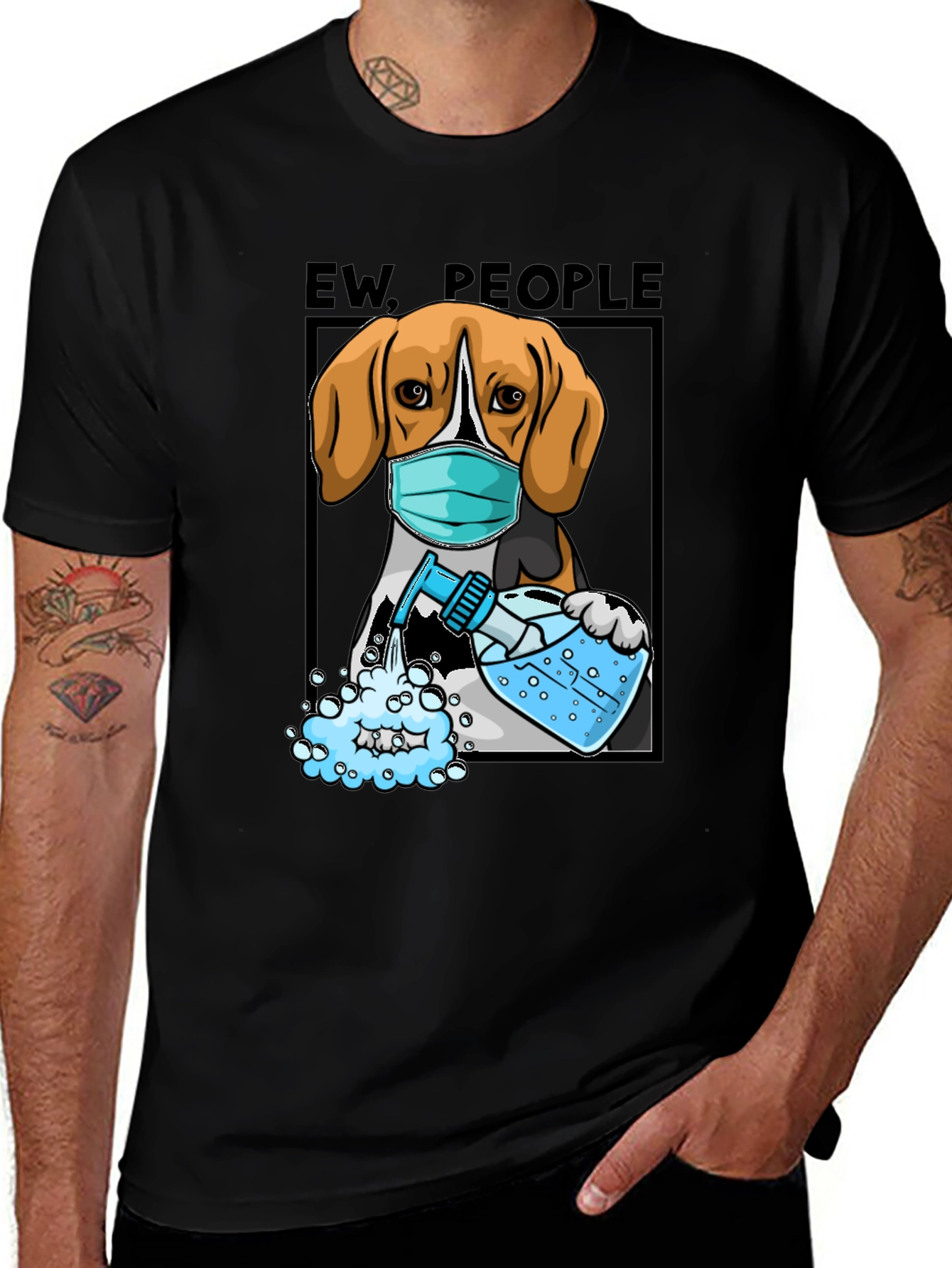 “Ew, People” Beagle T-Shirt – Funny Dog Lover Graphic Tee