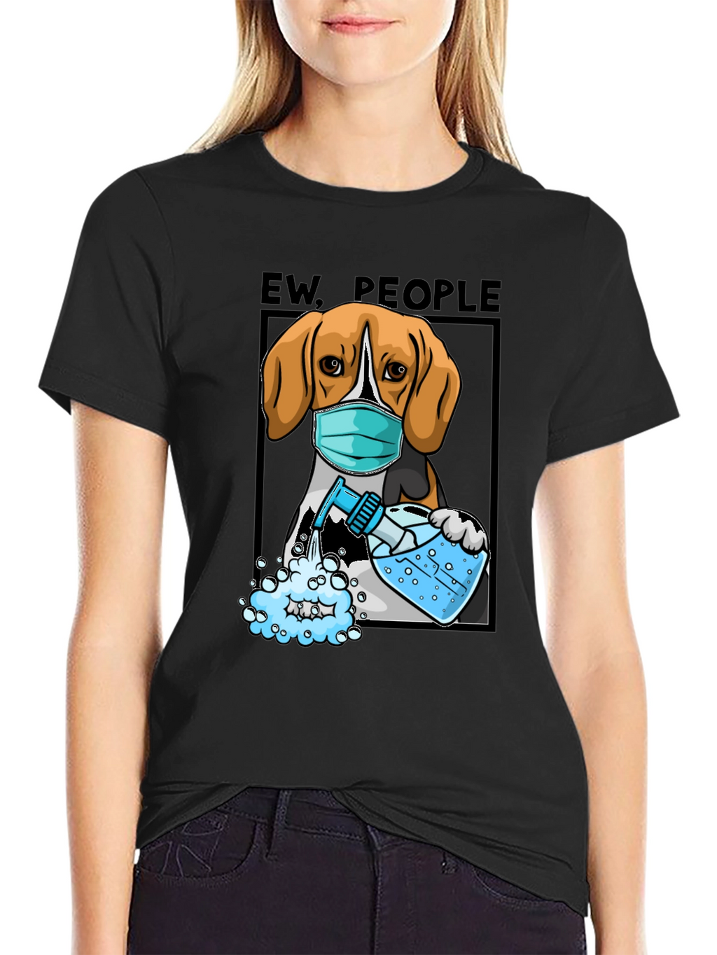 “Ew, People” Beagle T-Shirt – Funny Dog Lover Graphic Tee