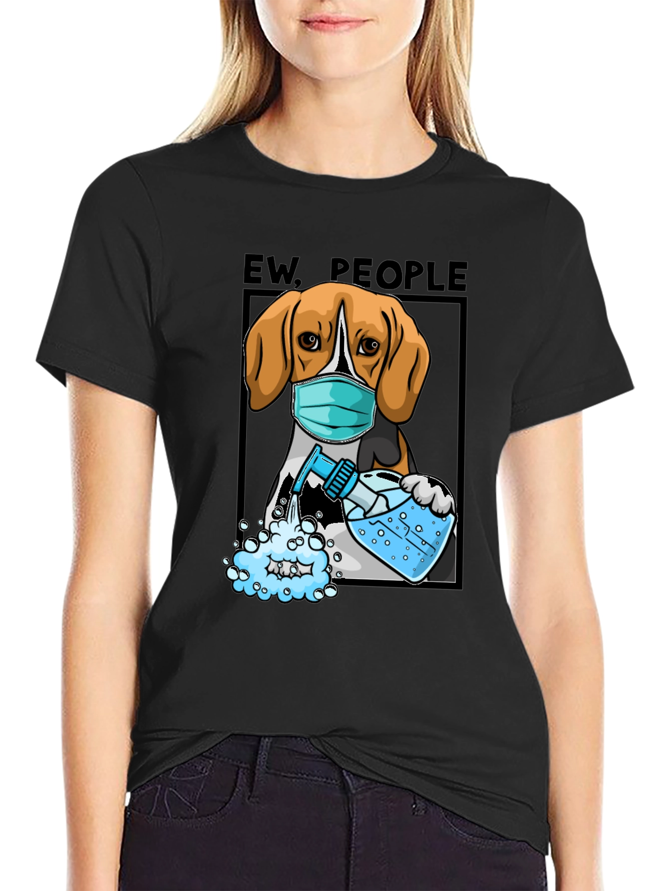“Ew, People” Beagle T-Shirt – Funny Dog Lover Graphic Tee