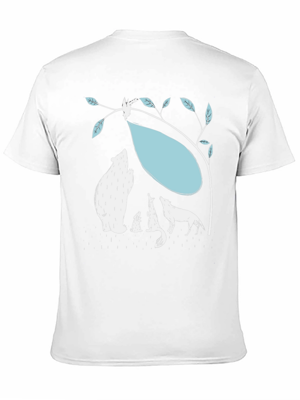 Black T-Shirt with Animal Graphic