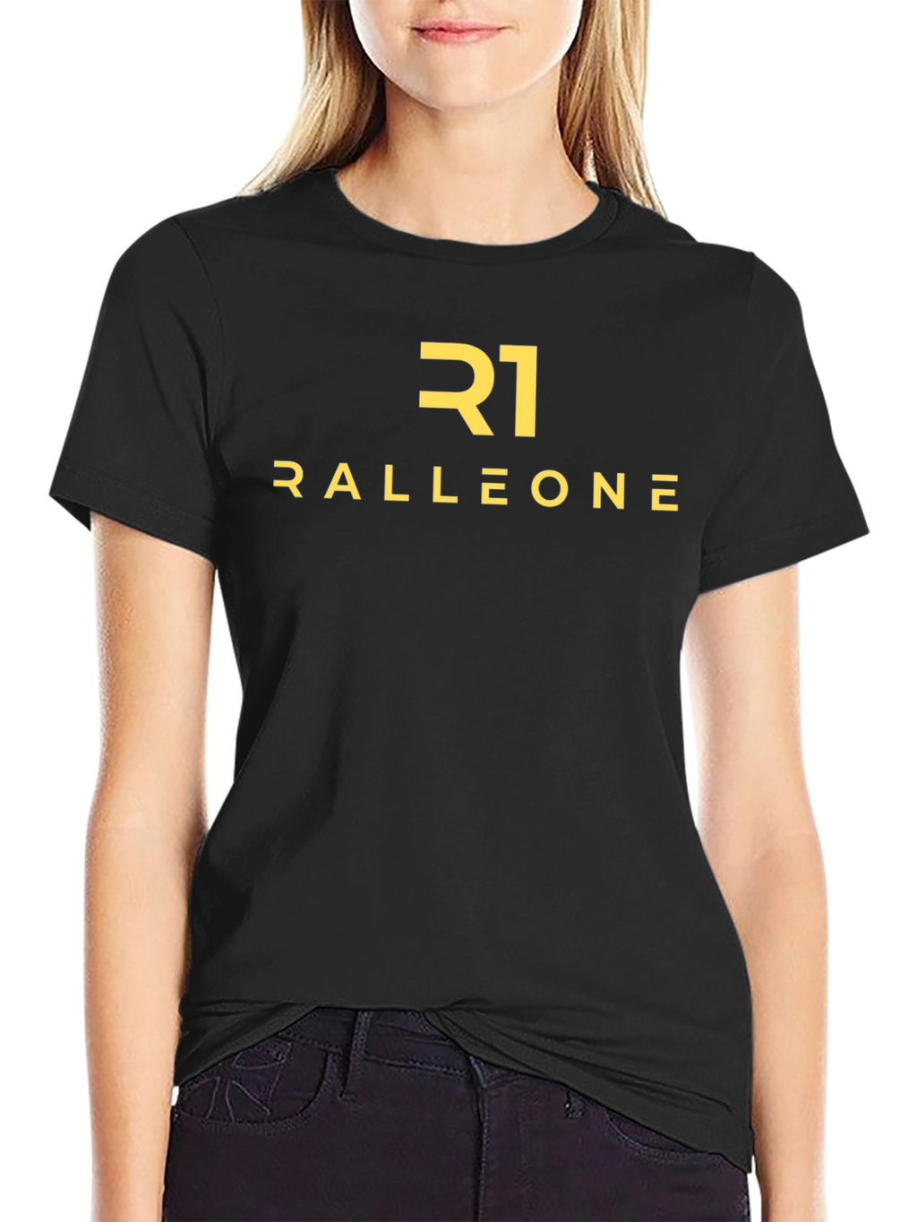 Ralleone R1 Black Graphic Tee - Mens