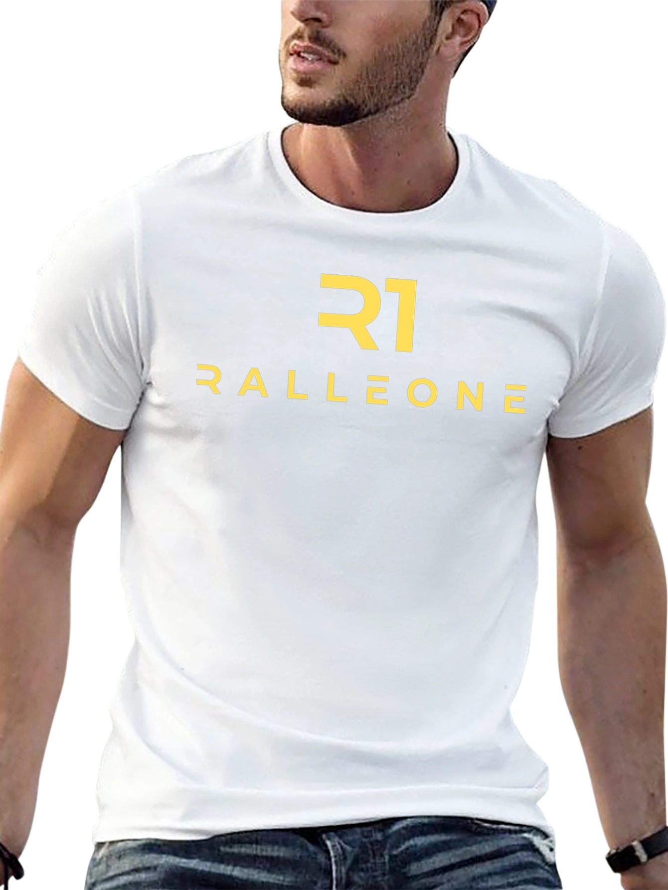 Ralleone R1 Black Graphic Tee - Mens
