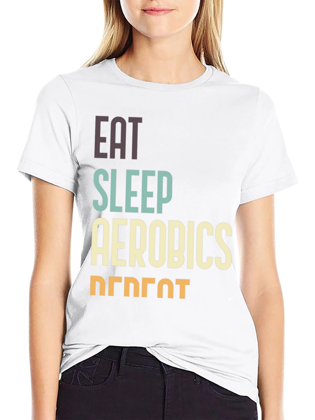 Eat Sleep Aerobics Repeat T-Shirt