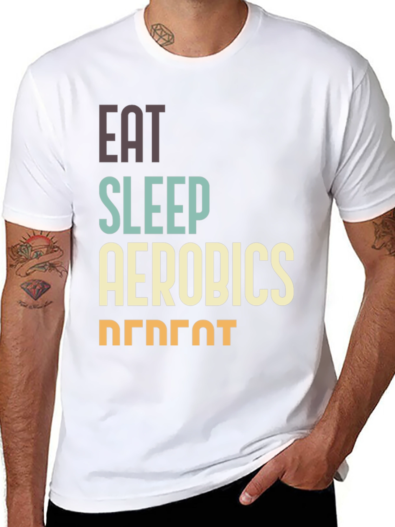 Eat Sleep Aerobics Repeat T-Shirt