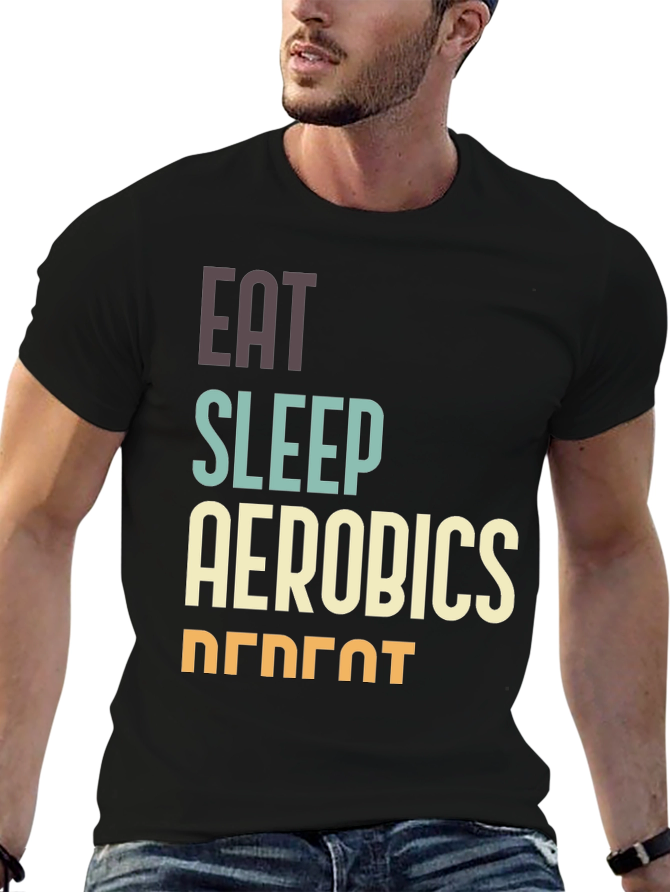 Eat Sleep Aerobics Repeat T-Shirt