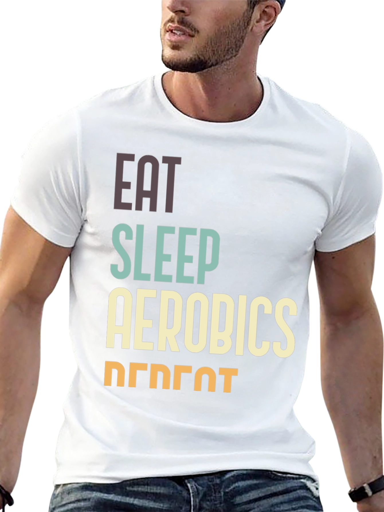 Eat Sleep Aerobics Repeat T-Shirt