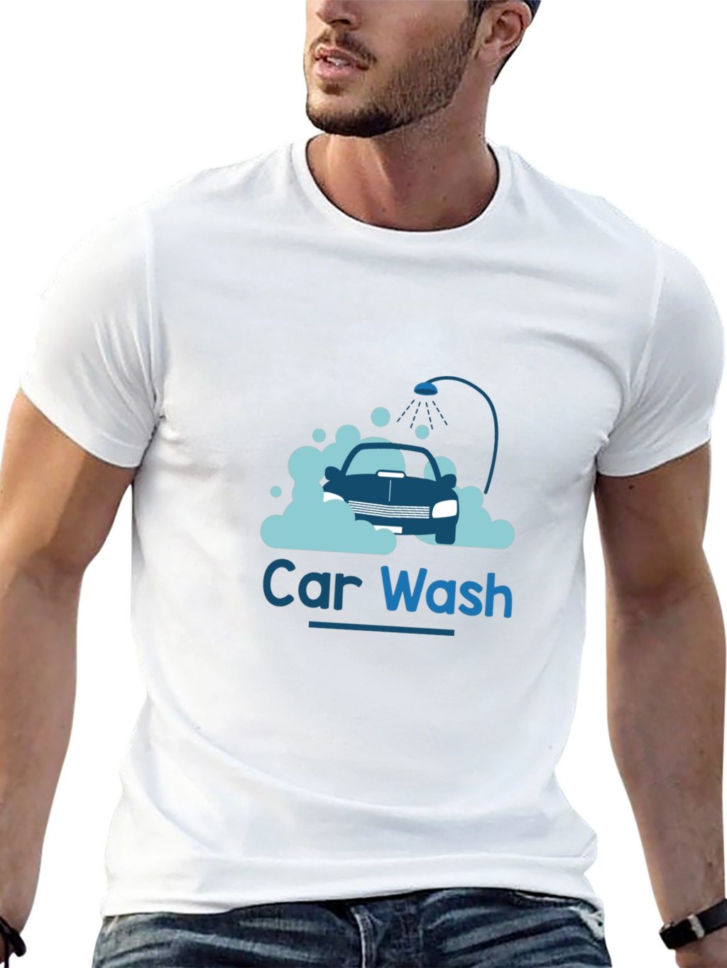 Car Wash Graphic Tee - Black