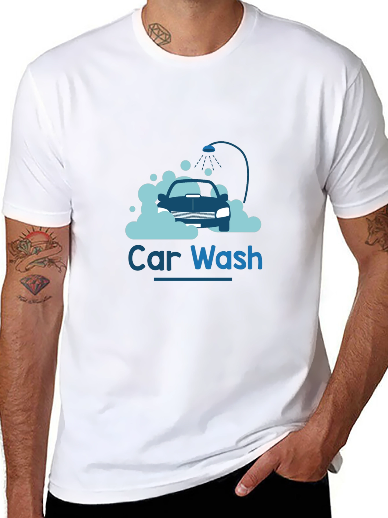 Car Wash Graphic Tee - Black