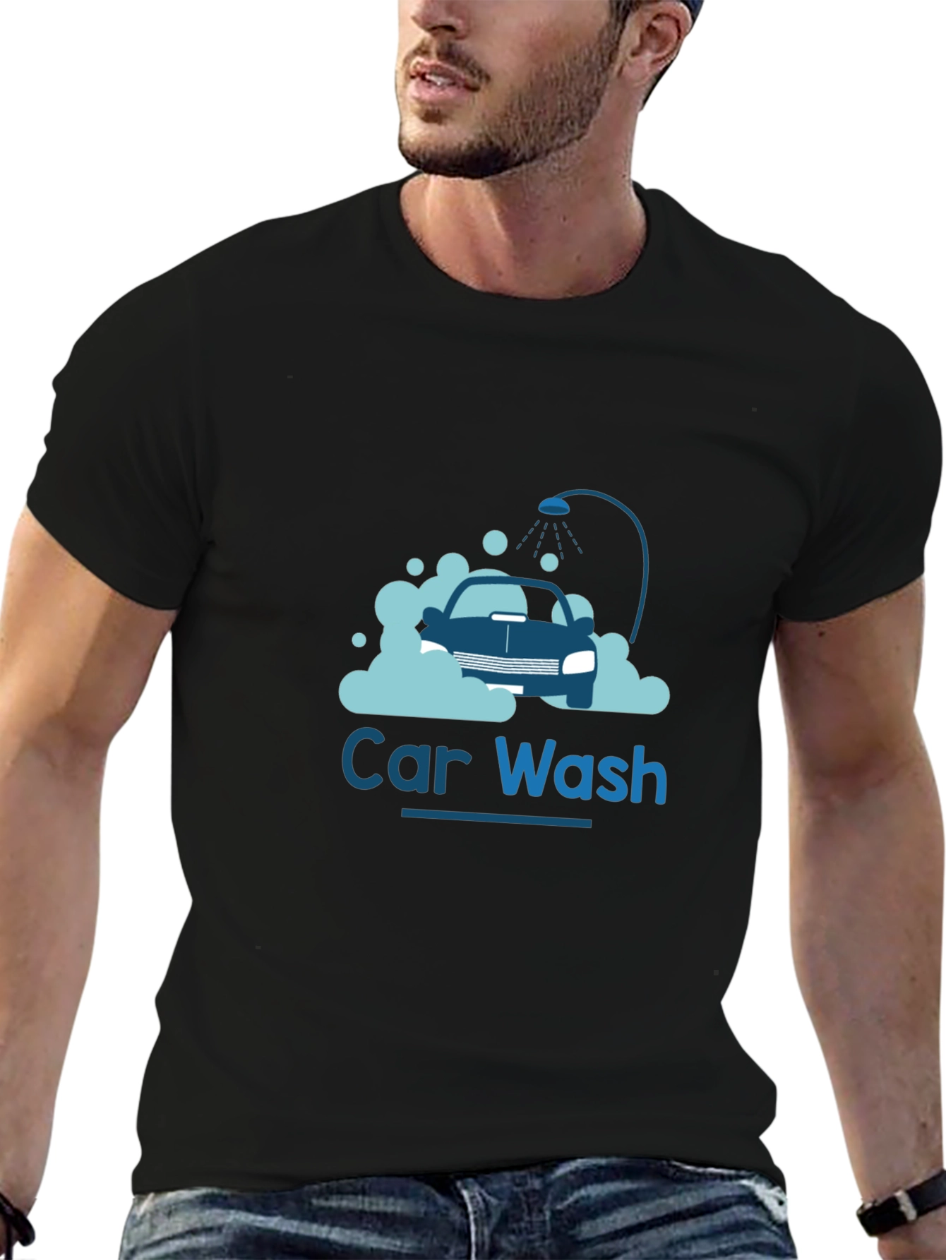Car Wash Graphic Tee - Black