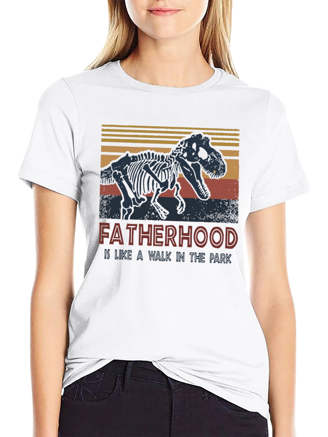 Fatherhood Dinosaur T-Shirt - Walk in the Park