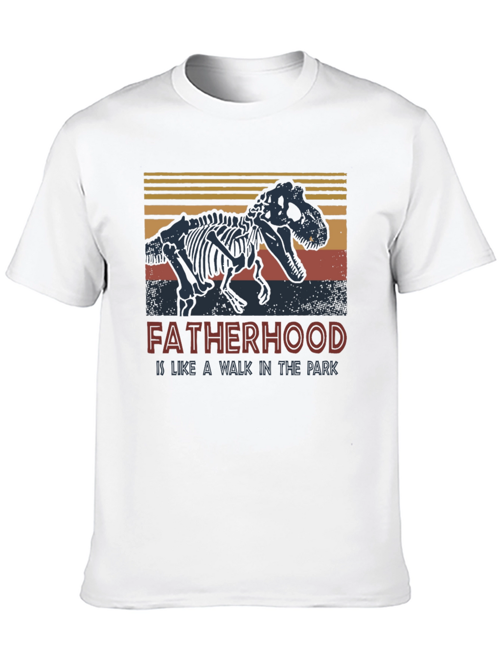 Fatherhood Dinosaur T-Shirt - Walk in the Park