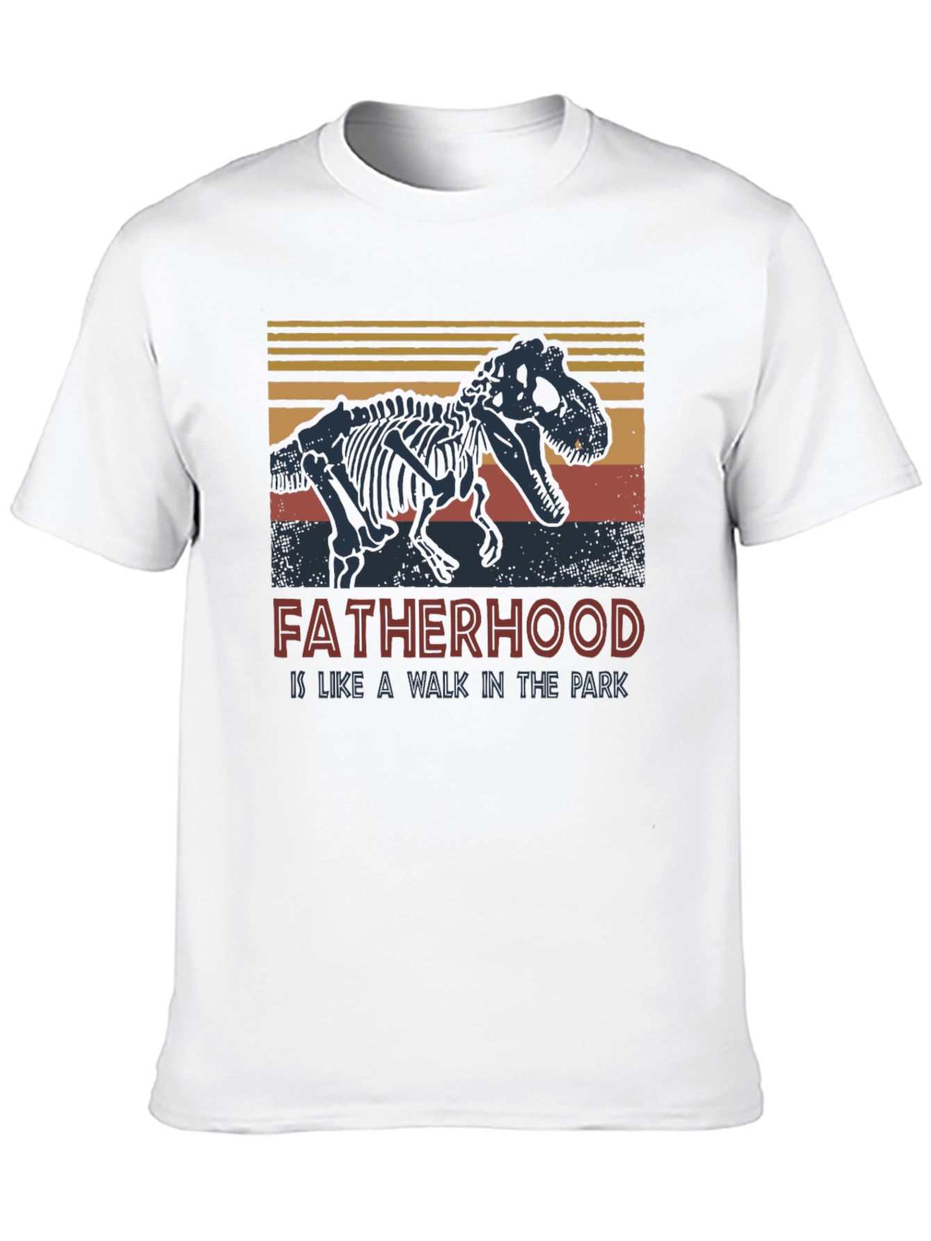 Fatherhood Dinosaur T-Shirt - Walk in the Park