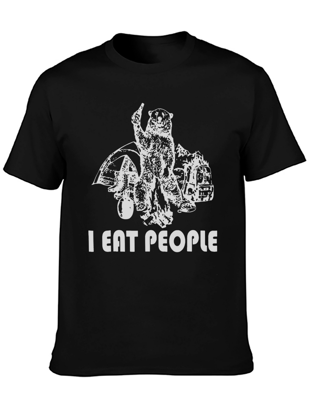 I Eat People Funny Bear T-Shirt
