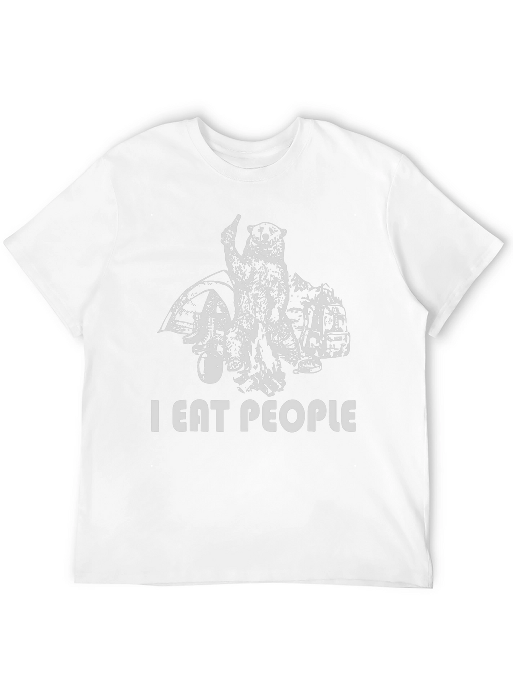 I Eat People Funny Bear T-Shirt