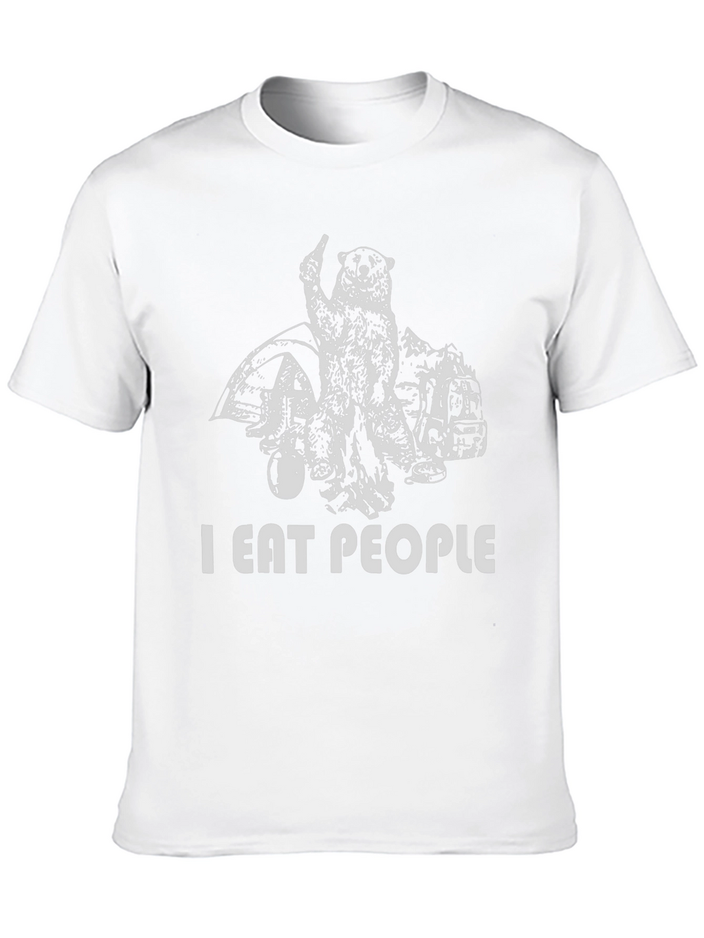 I Eat People Funny Bear T-Shirt