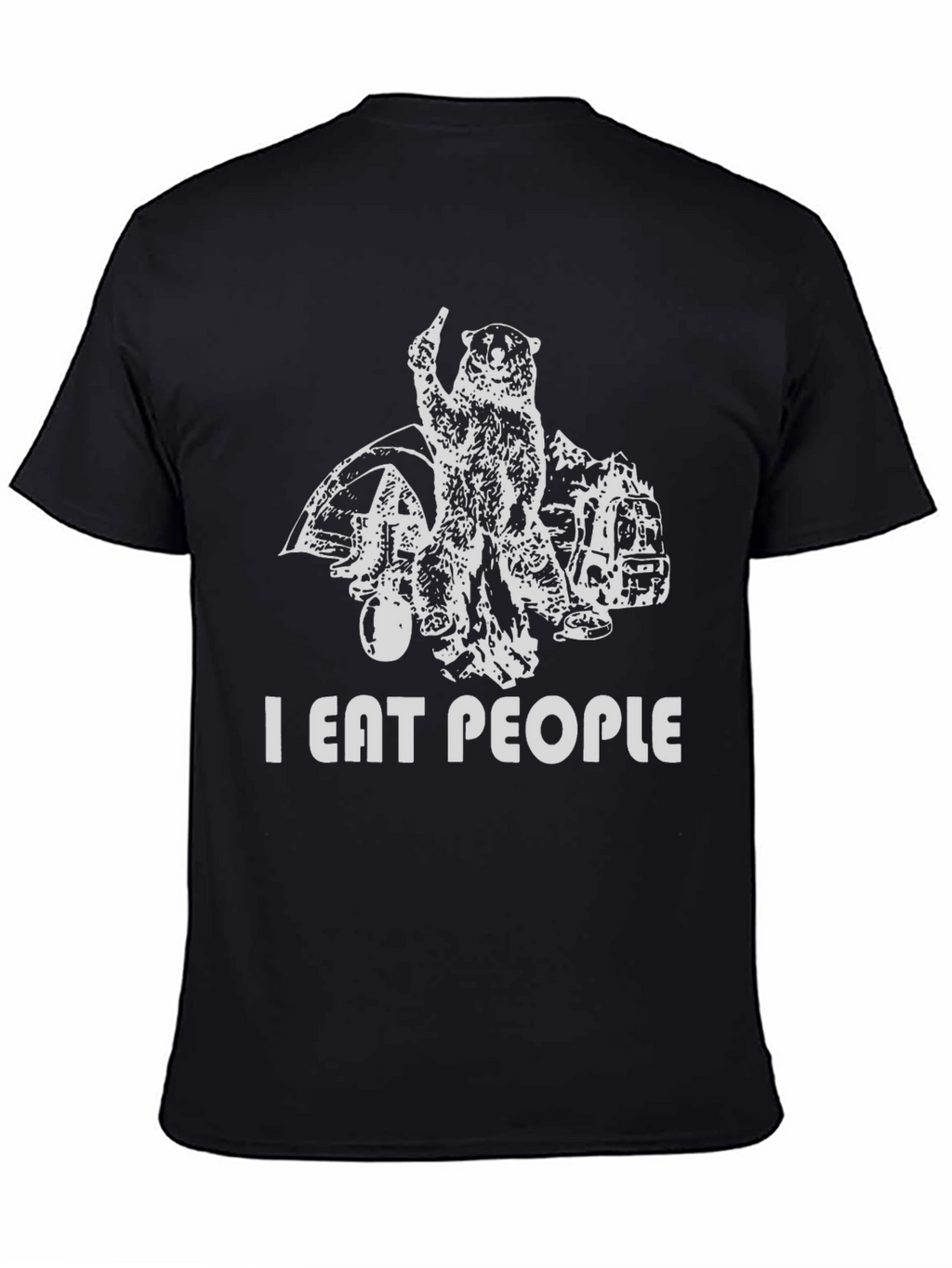 I Eat People Funny Bear T-Shirt