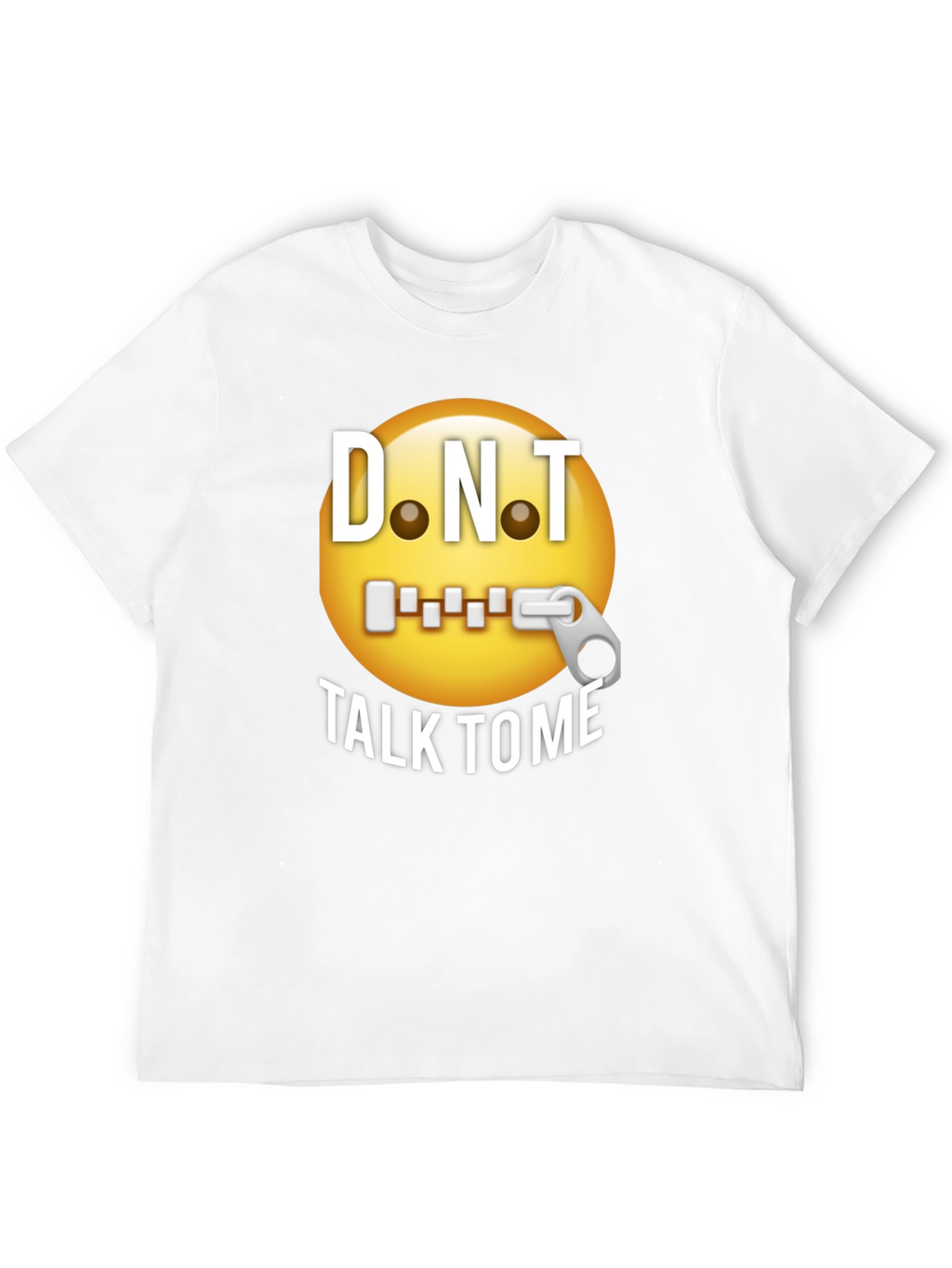 D.N.T. Emoji Graphic T-Shirt - Black Humor Tee