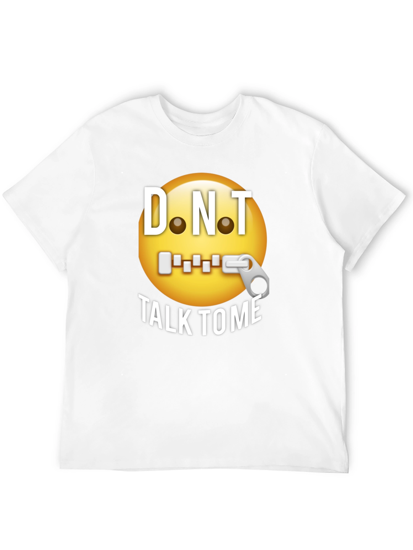 D.N.T. Emoji Graphic T-Shirt - Black Humor Tee