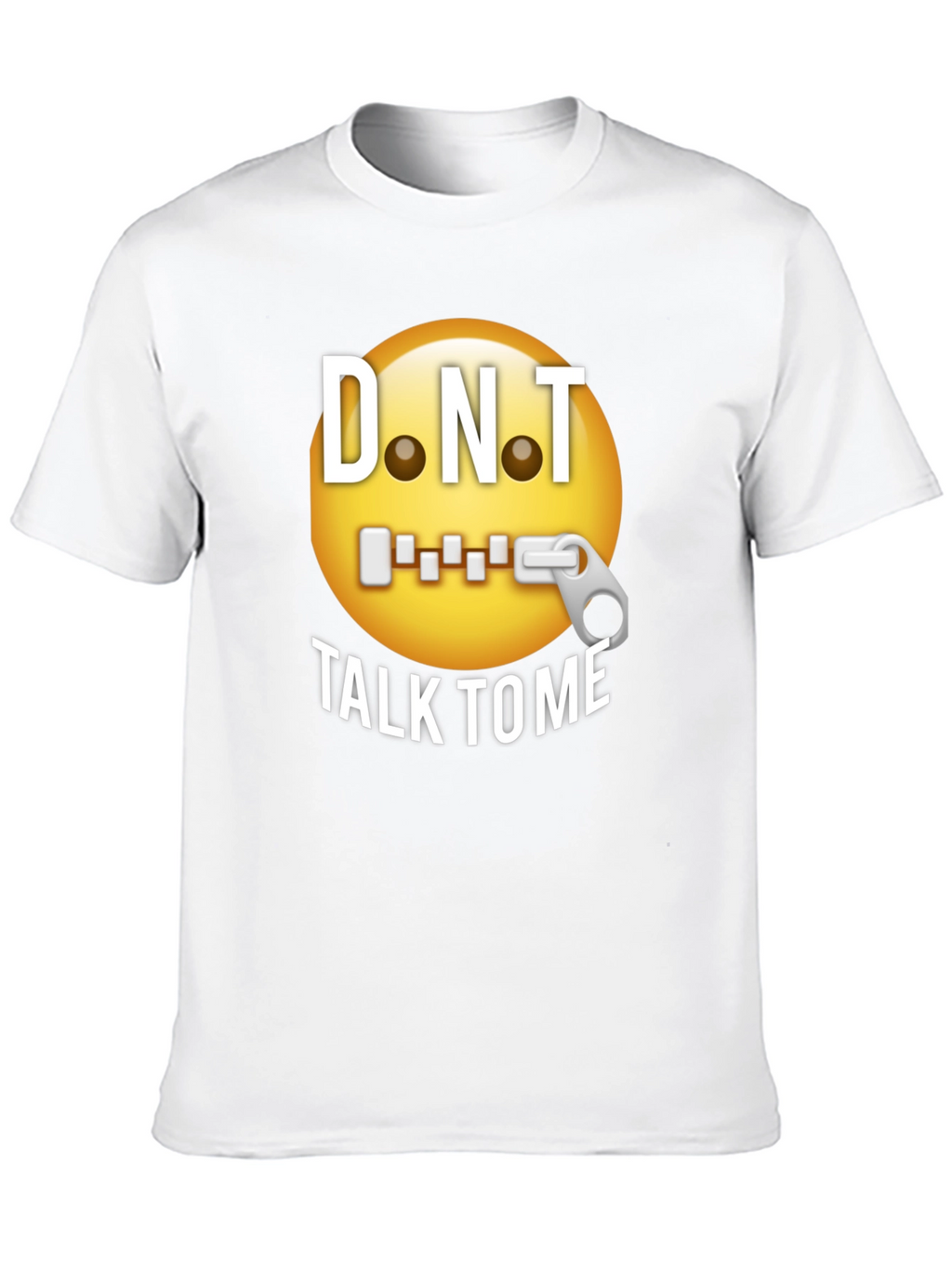 D.N.T. Emoji Graphic T-Shirt - Black Humor Tee