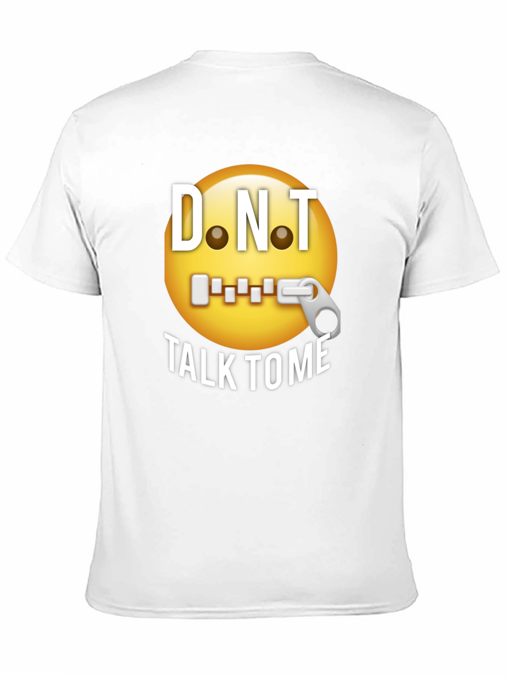 D.N.T. Emoji Graphic T-Shirt - Black Humor Tee