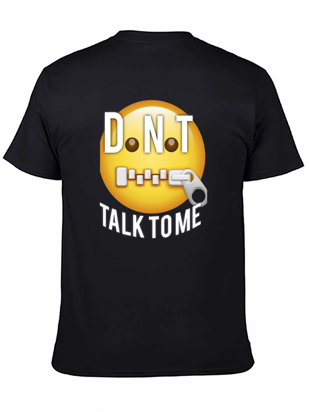D.N.T. Emoji Graphic T-Shirt - Black Humor Tee