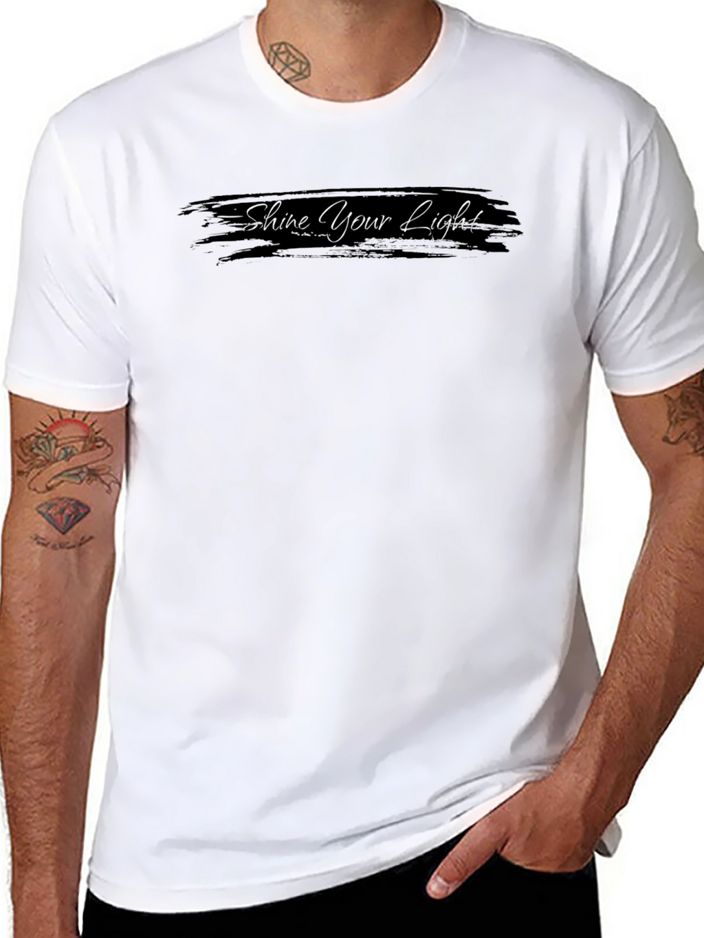 Shine Your Light Graphic Tee - Premium Comfort