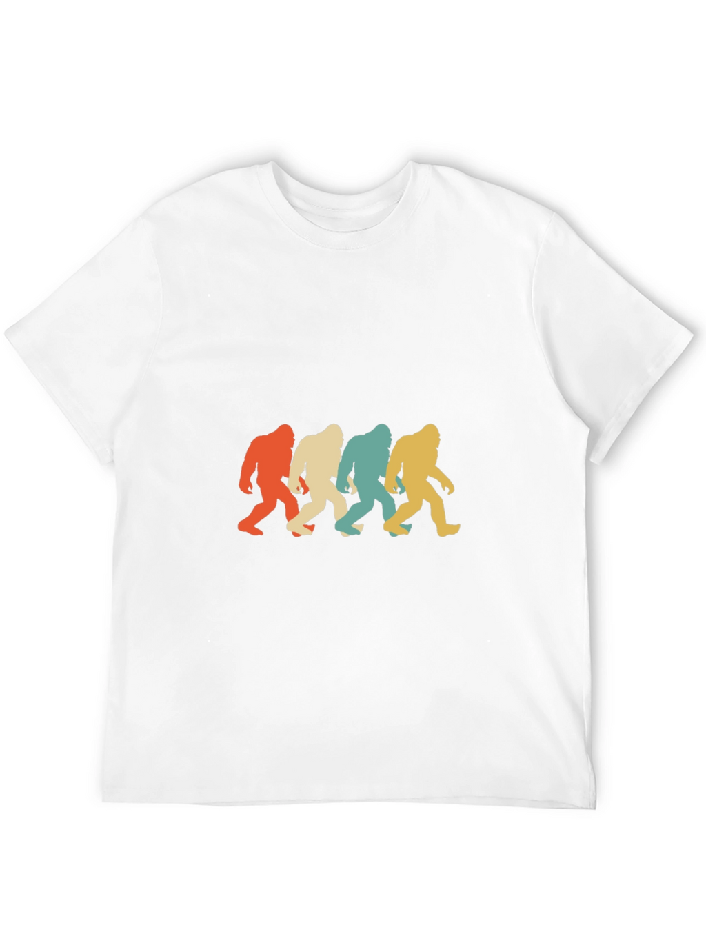 Retro Bigfoot T-Shirt: Sasquatch Silhouette Tee