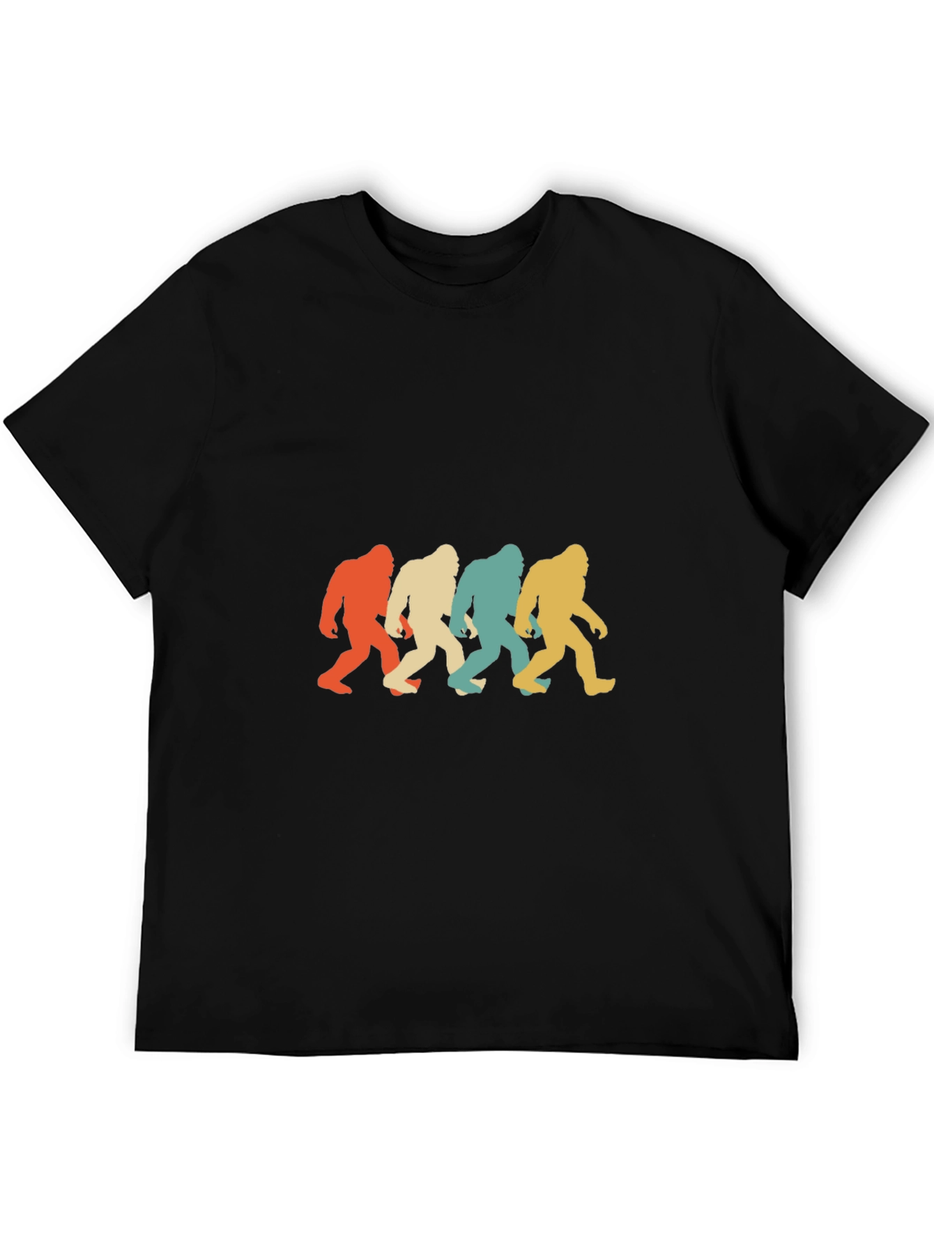 Retro Bigfoot T-Shirt: Sasquatch Silhouette Tee