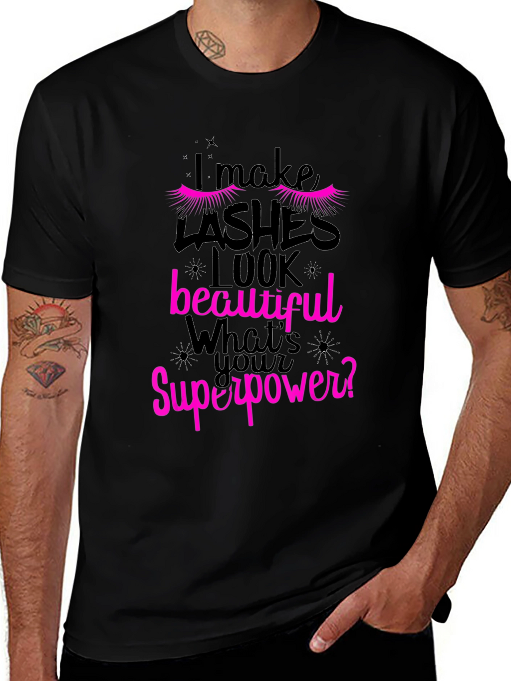 Lashes Superpower Graphic T-Shirt - Unisex