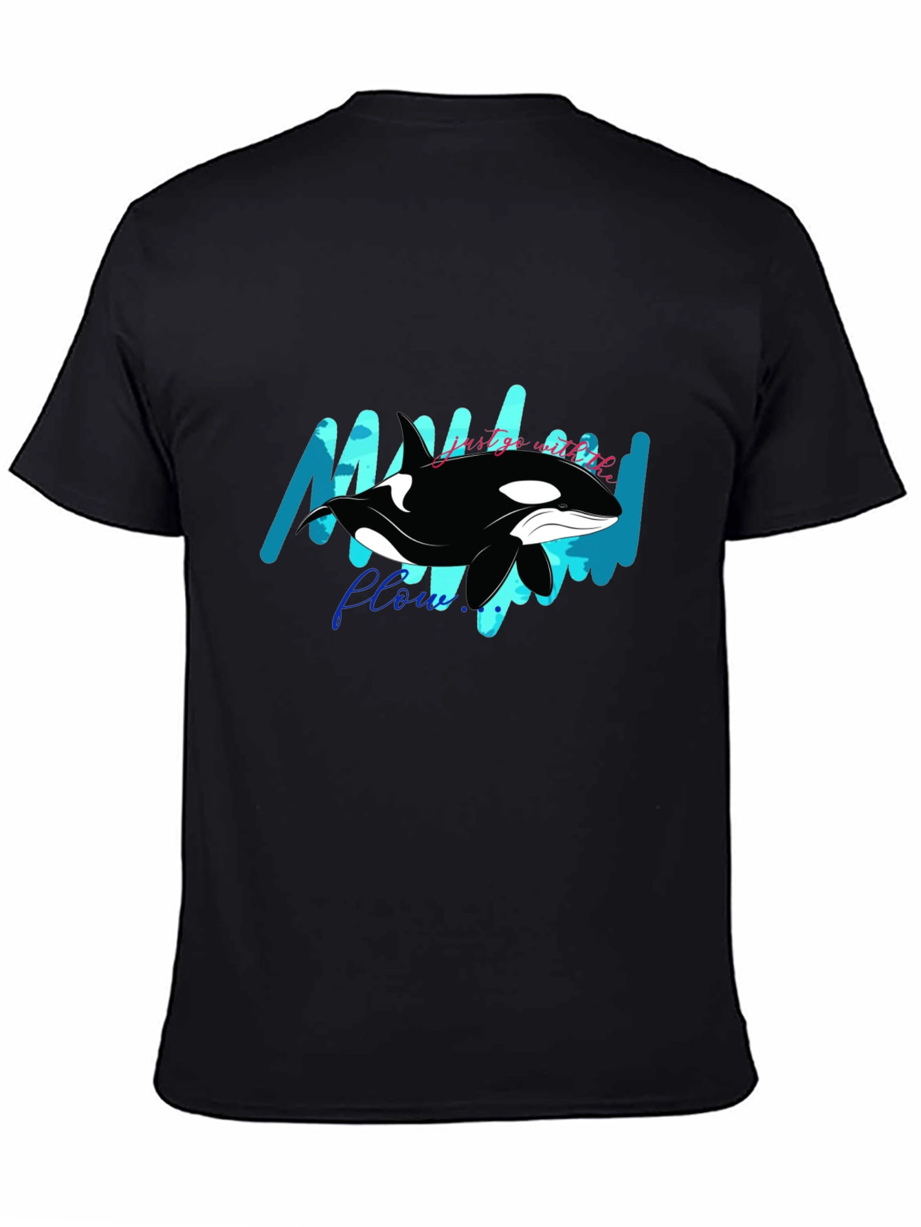 Orca Whale Graphic Tee - Just Go With the Flow!