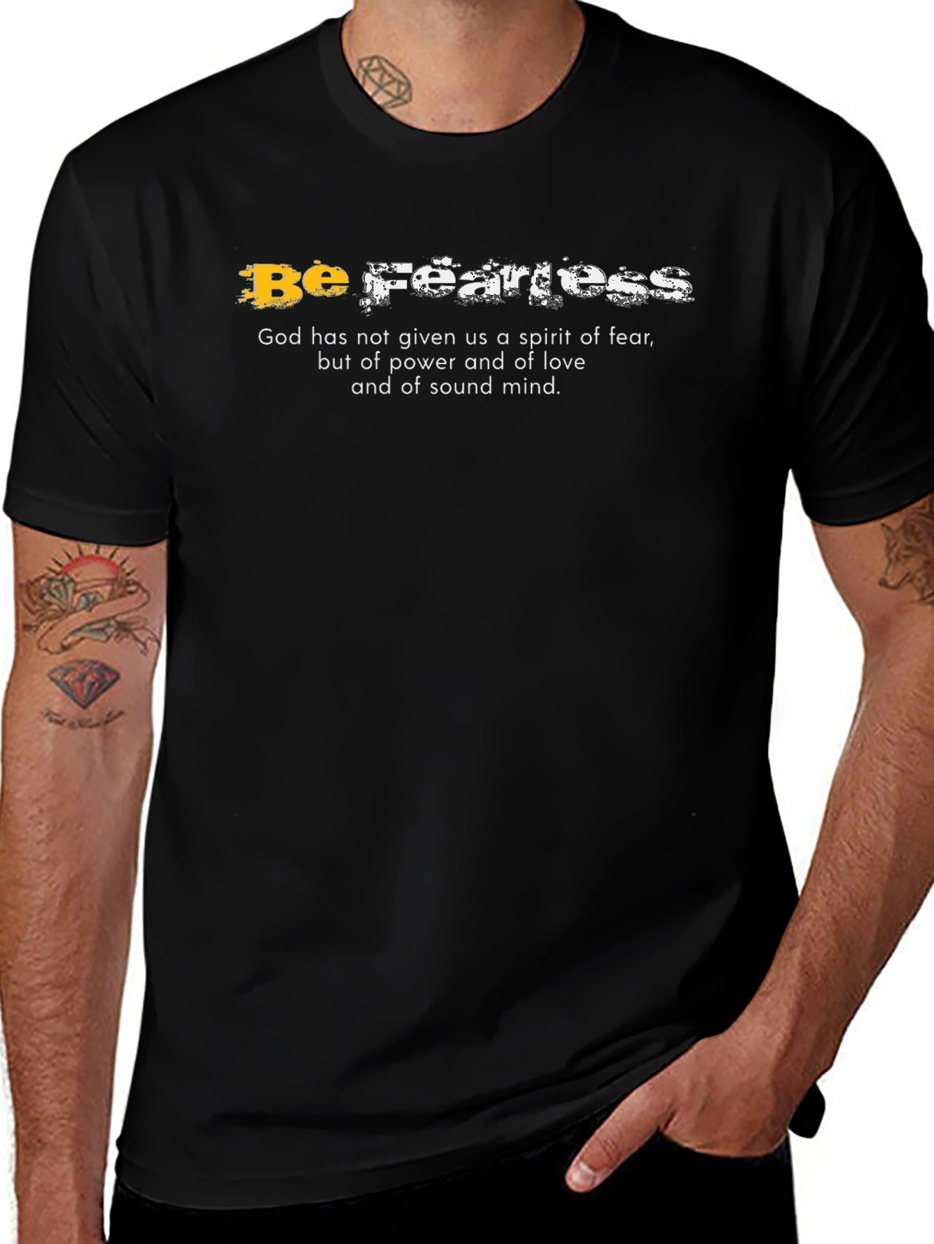 Be Fearless Christian T-Shirt - Religious Apparel