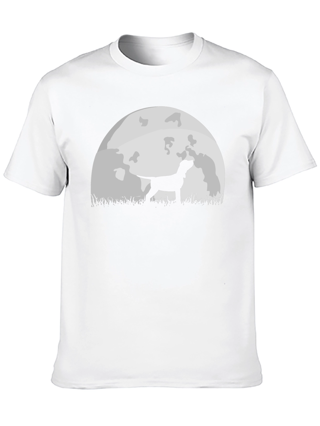 Dog Silhouette Moon Graphic Tee