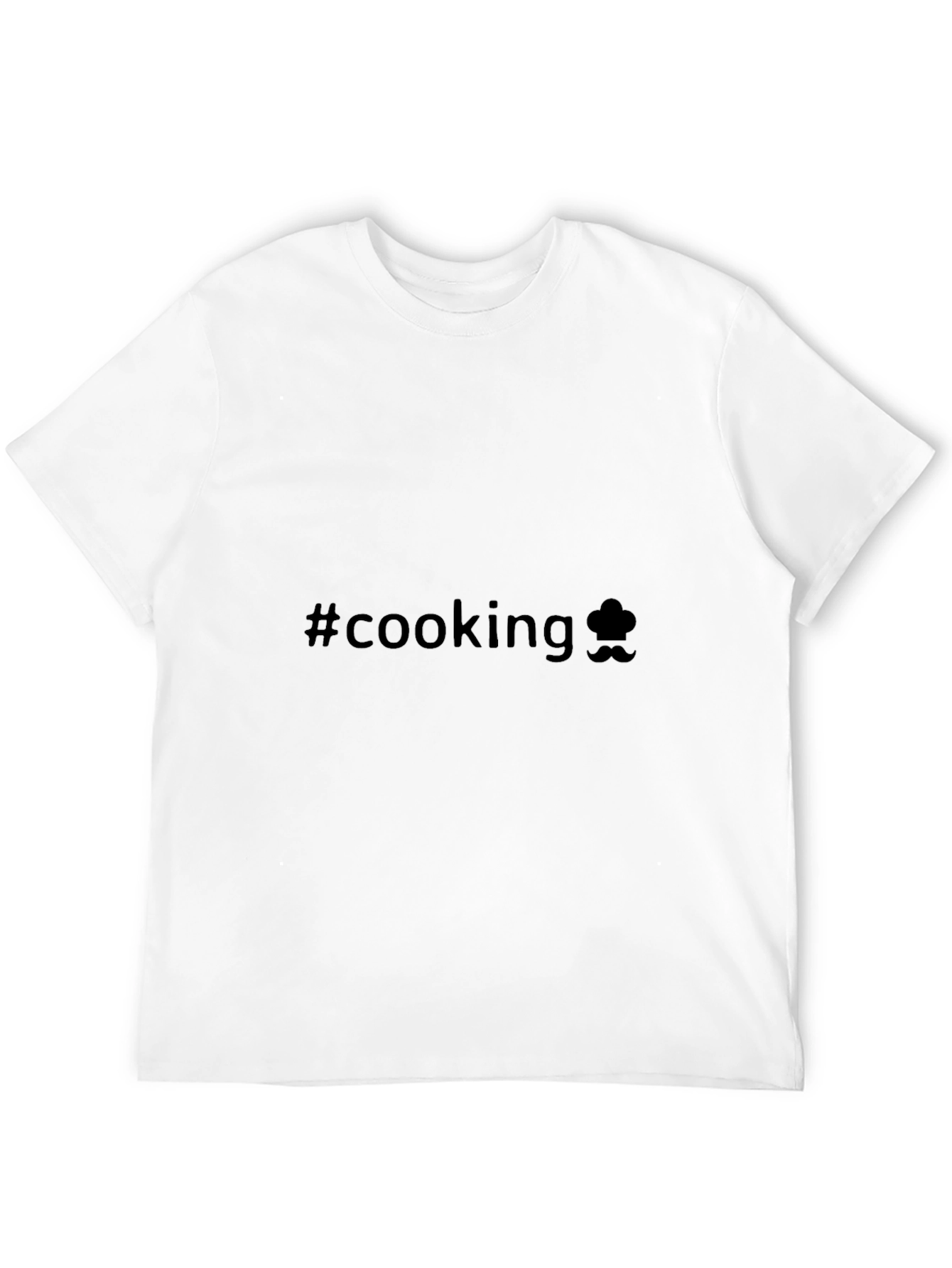 Cooking T-Shirt - Chef Hat and Mustache Graphic Tee