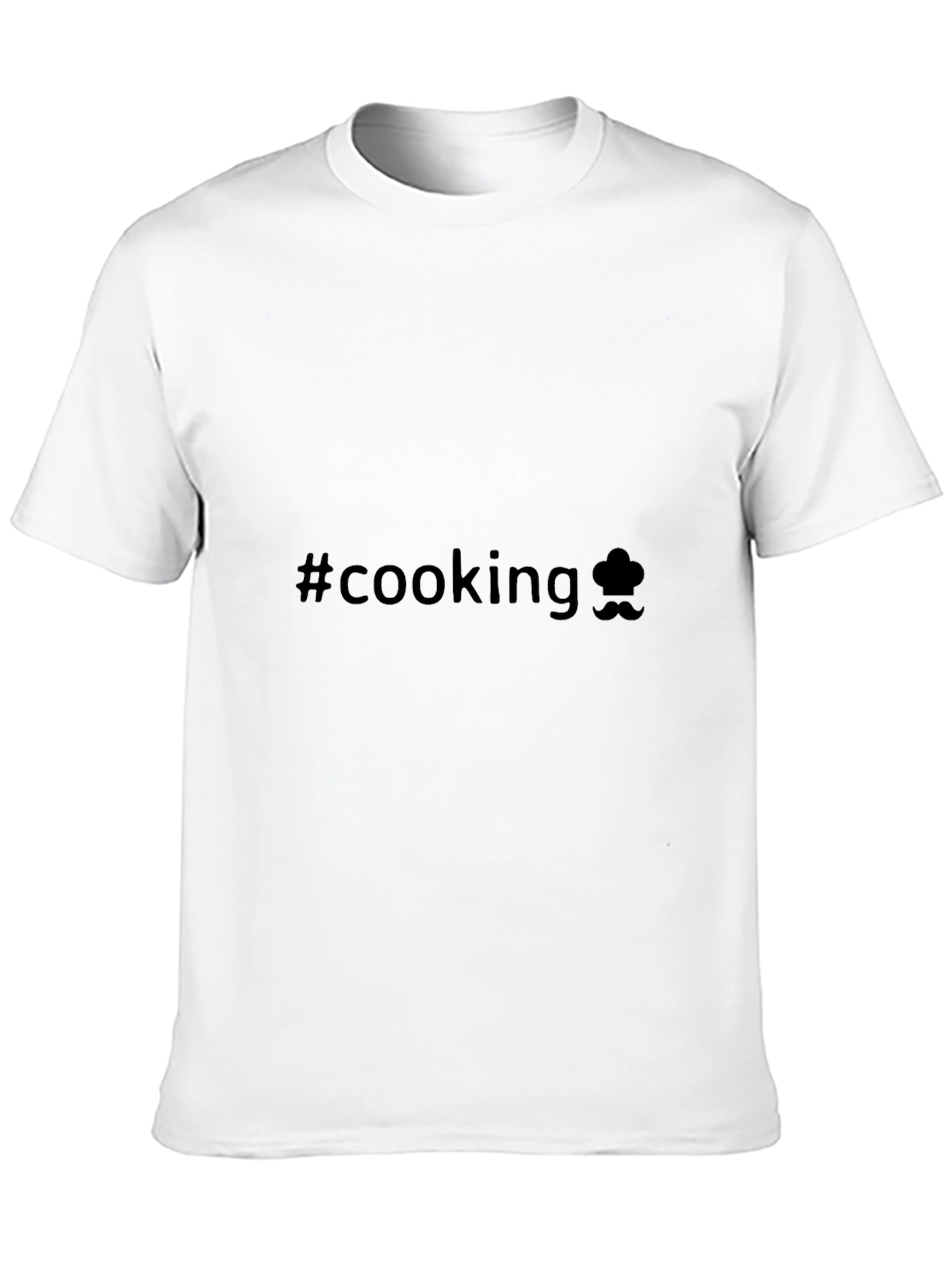 Cooking T-Shirt - Chef Hat and Mustache Graphic Tee
