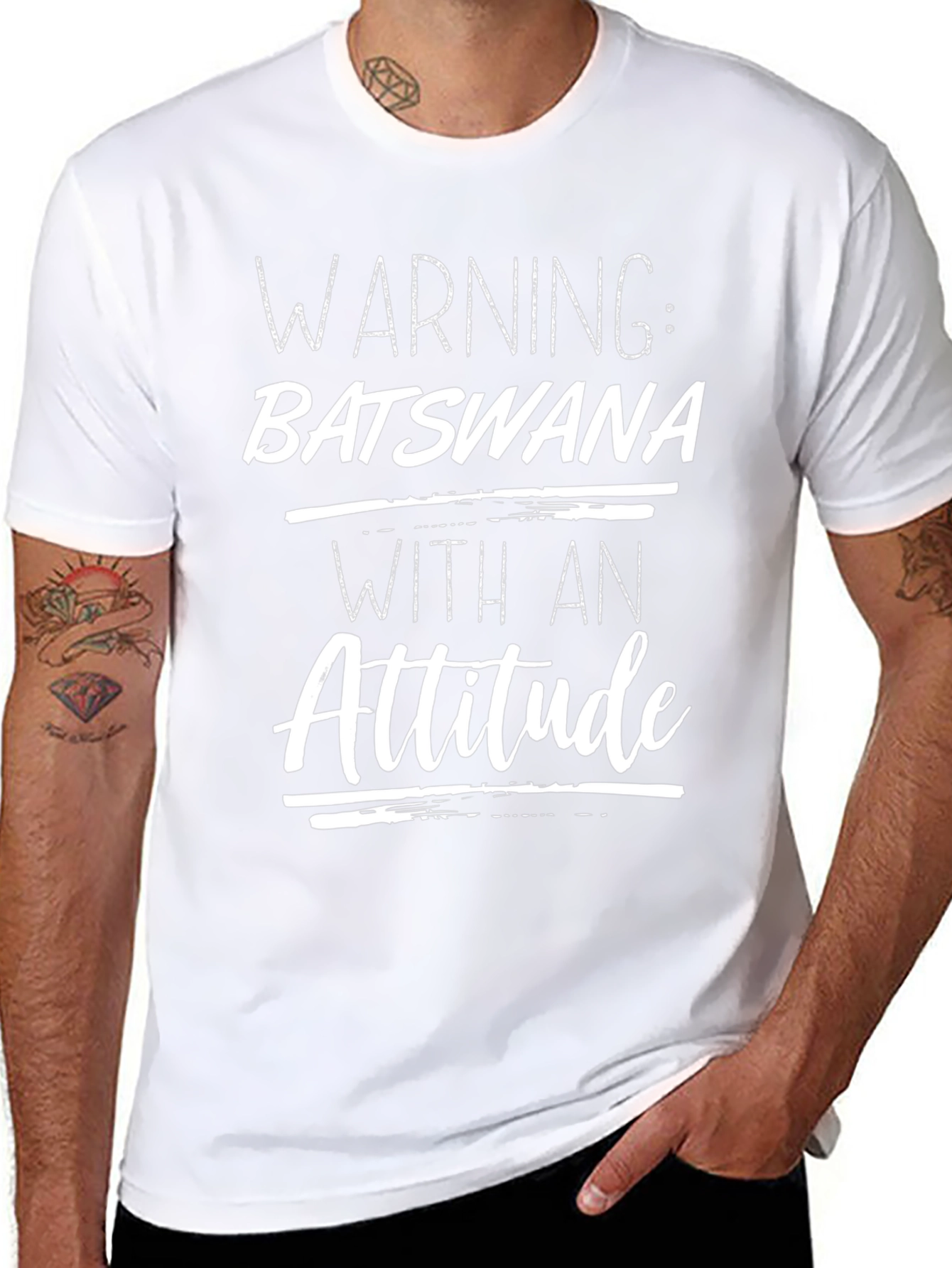 Warning: Batswana With An Attitude T-Shirt