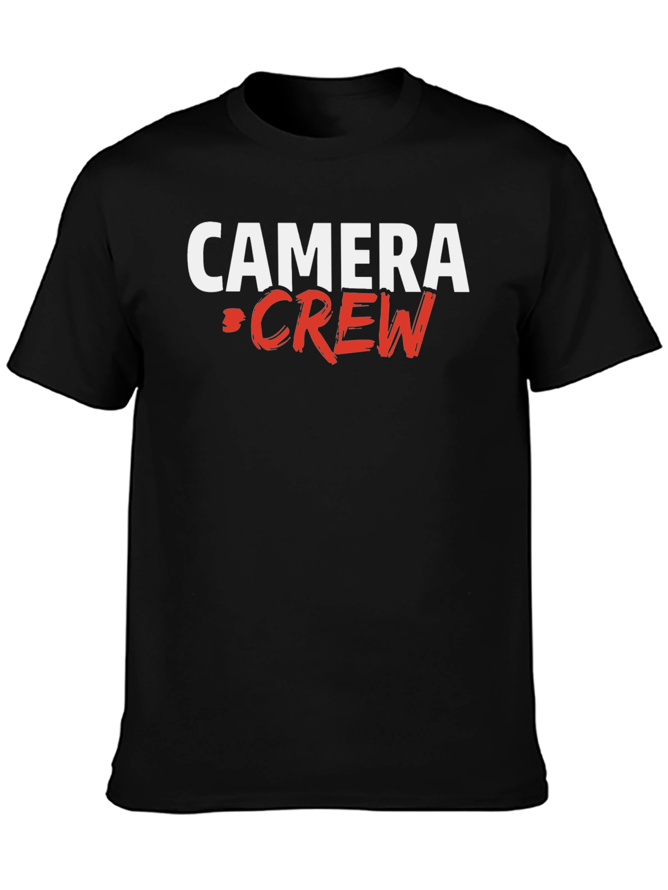 Camera Crew Graphic T-Shirt - Black