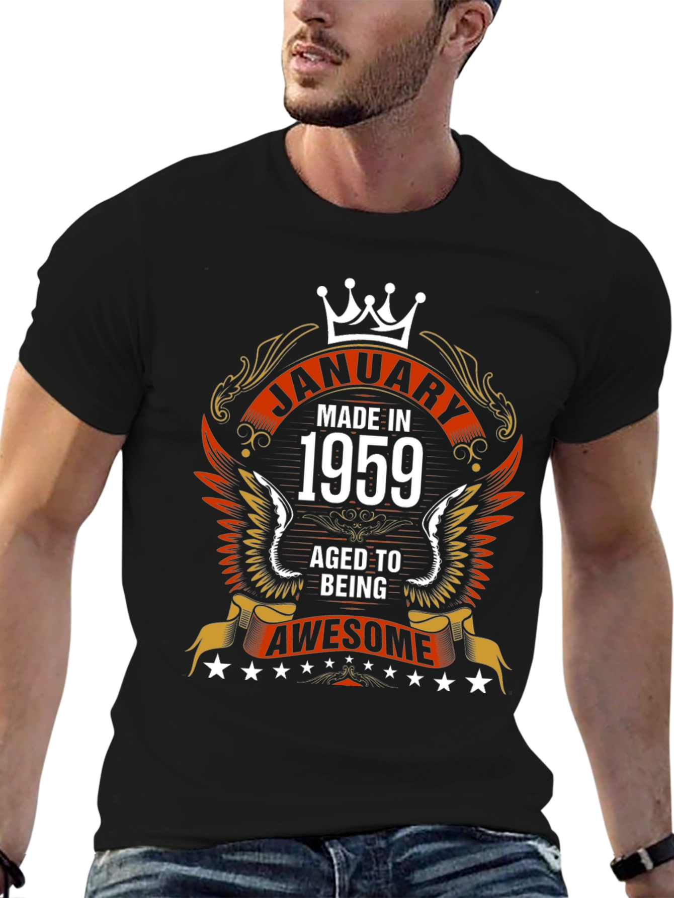 January 1959 Aged to Awesome Graphic Tee