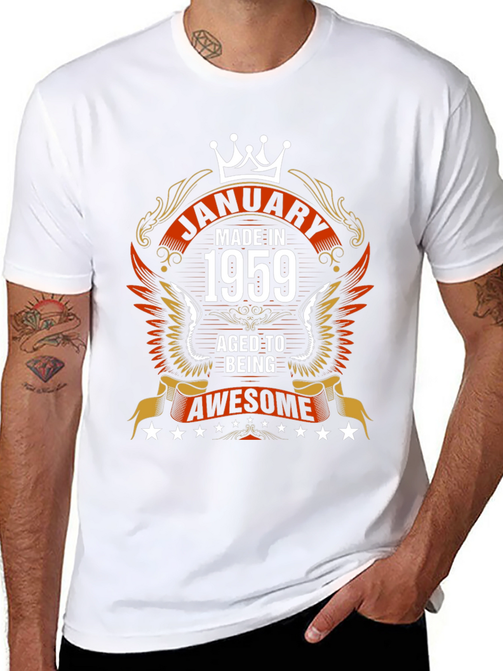 January 1959 Aged to Awesome Graphic Tee