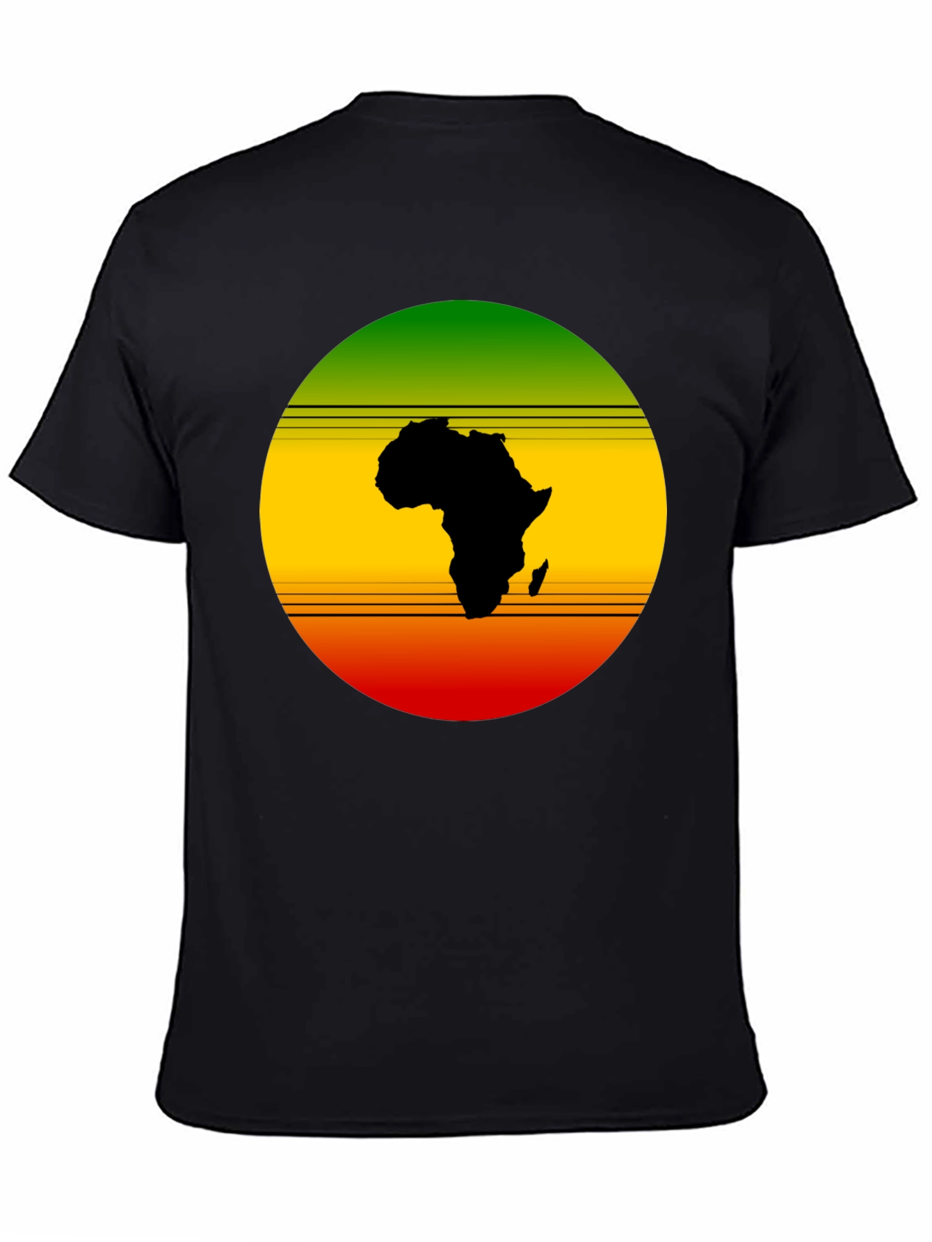 Africa Map Rasta Color T-Shirt