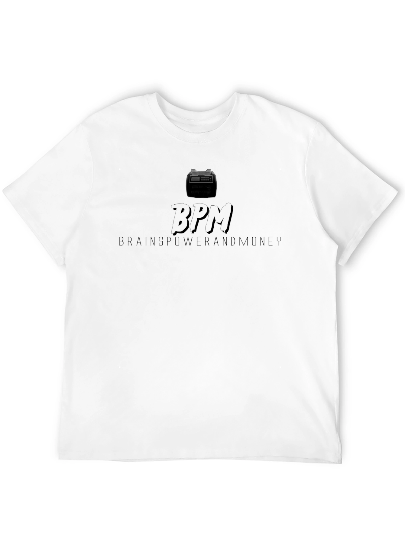 BPM Brainpower & Money Black Graphic Tee